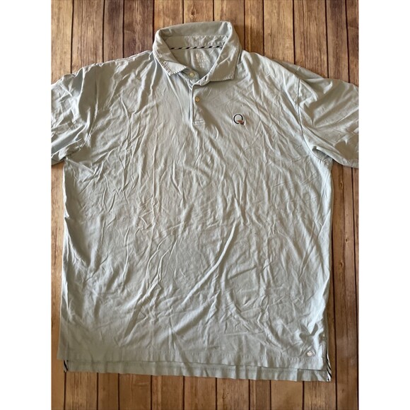 Peter Millar Polo Shirt Mens XXL Seaside Wash Blue Quail Hollow Embroidered PGA - Picture 1 of 8